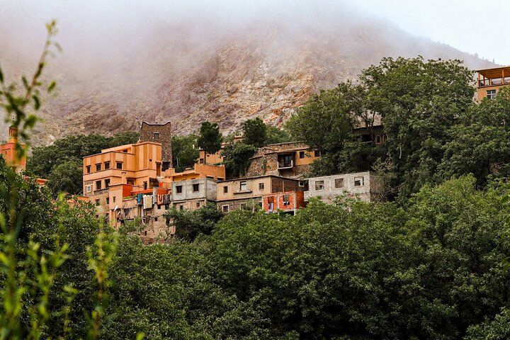 Atlas mountain village with misty fog β authentic Morocco